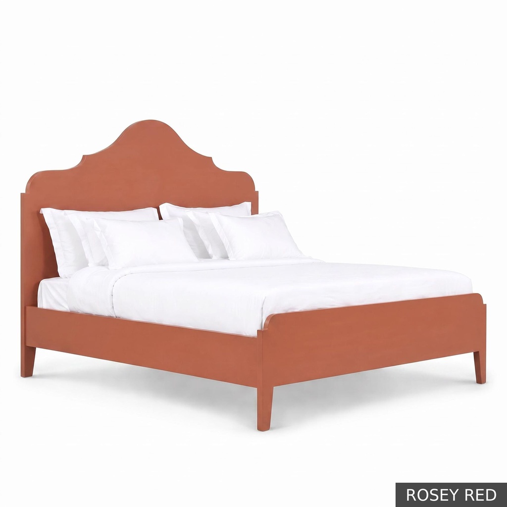 Hugo - King Bed / Rosey Red