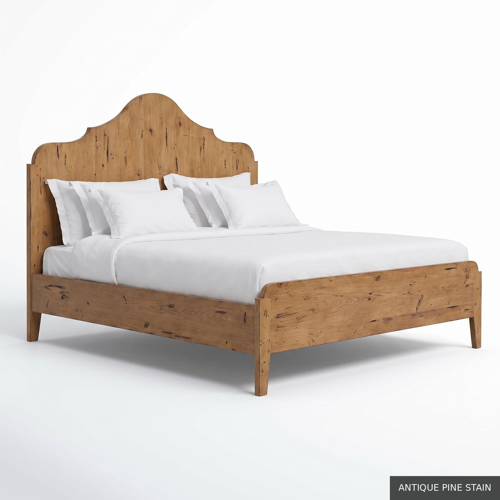Hugo - King Bed / Antique Pine Stain