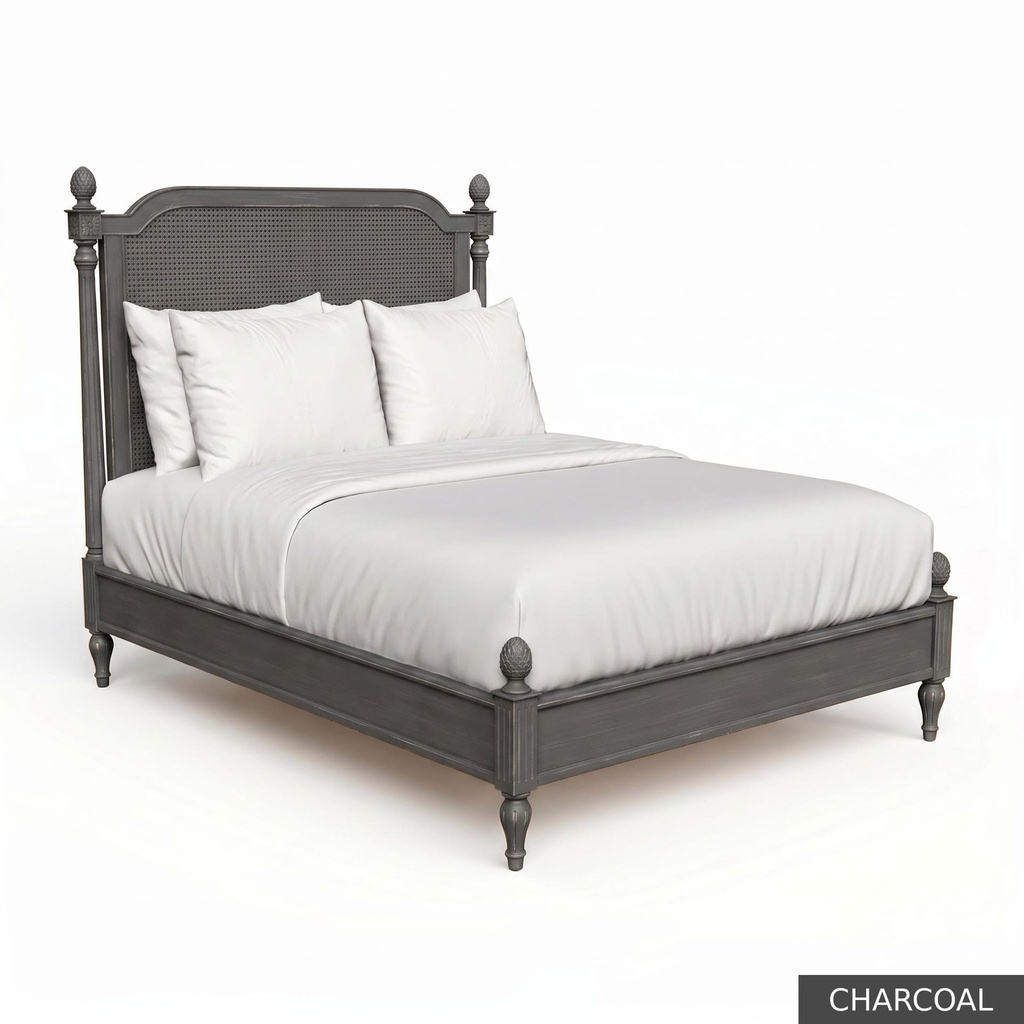 [EUR: JuliTBED] Jullian - Twin Bed   / Charcoal