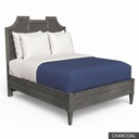 Nantucket - Queen Bed / Charcoal + Gold
