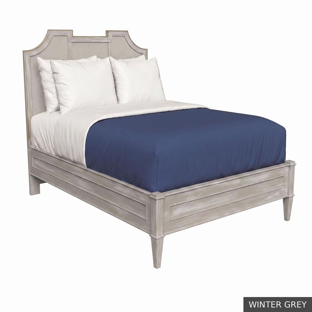 Nantucket - Queen Bed / Winter Grey + Gold