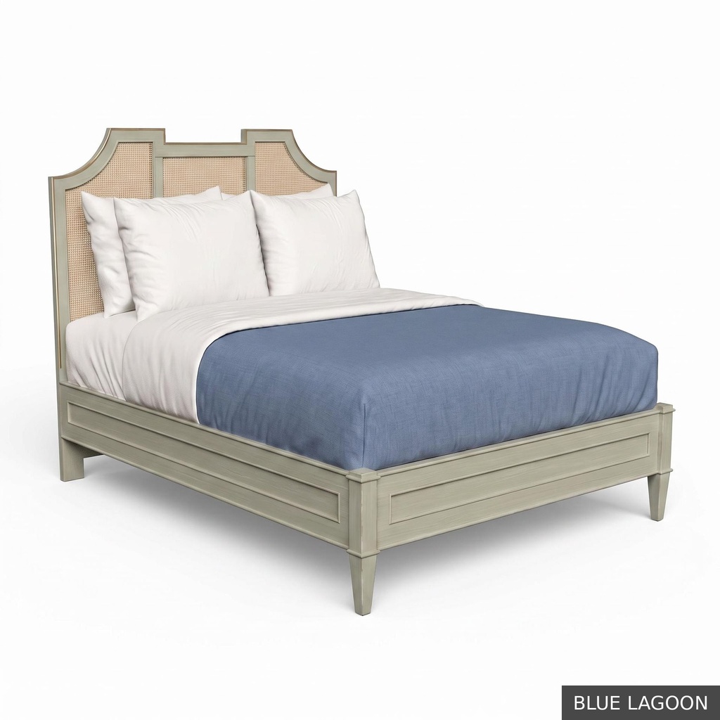 Nantucket - Queen Bed / Blue Lagoon + Gold