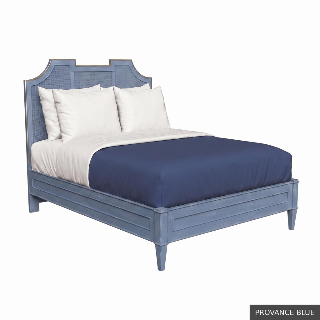 Nantucket - Queen Bed / Provance Blue + Gold