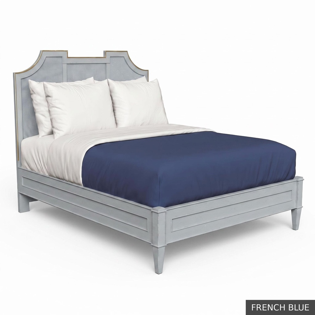 Nantucket - Queen Bed / French Blue + Gold