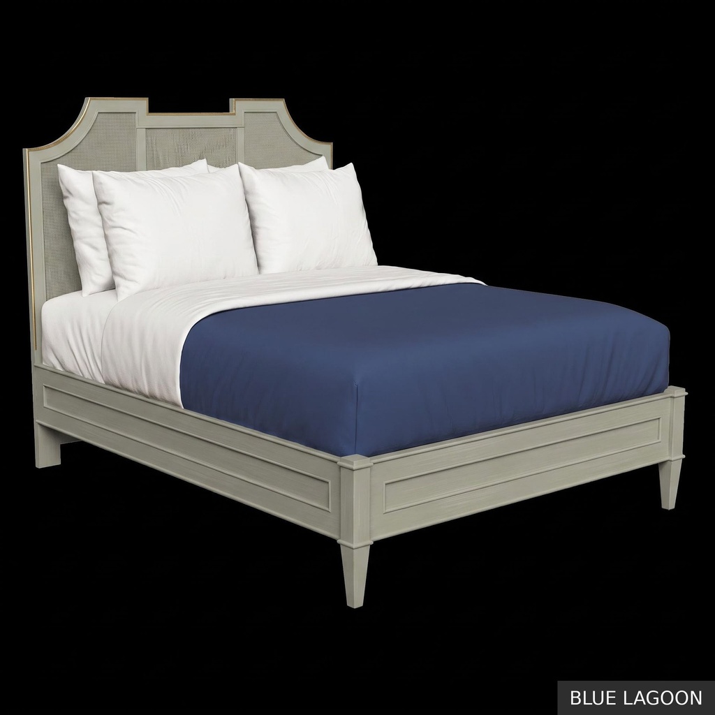 Nantucket - King Bed / Blue Lagoon + Gold