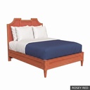 Nantucket - King Bed / Rosey Red + Gold