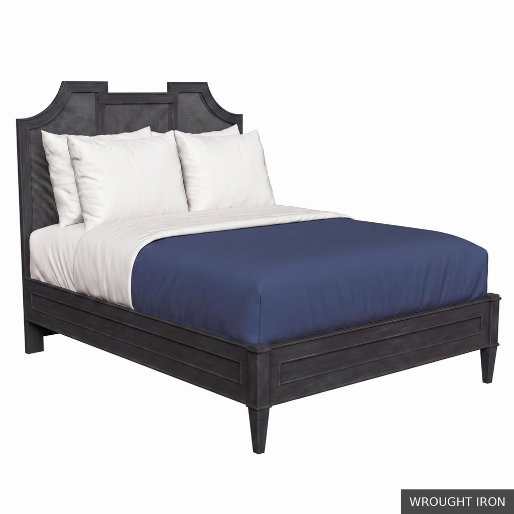 Nantucket - King Bed / Wrought Iron + No Accent