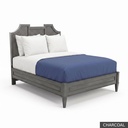 Nantucket - King Bed / Charcoal + Silver