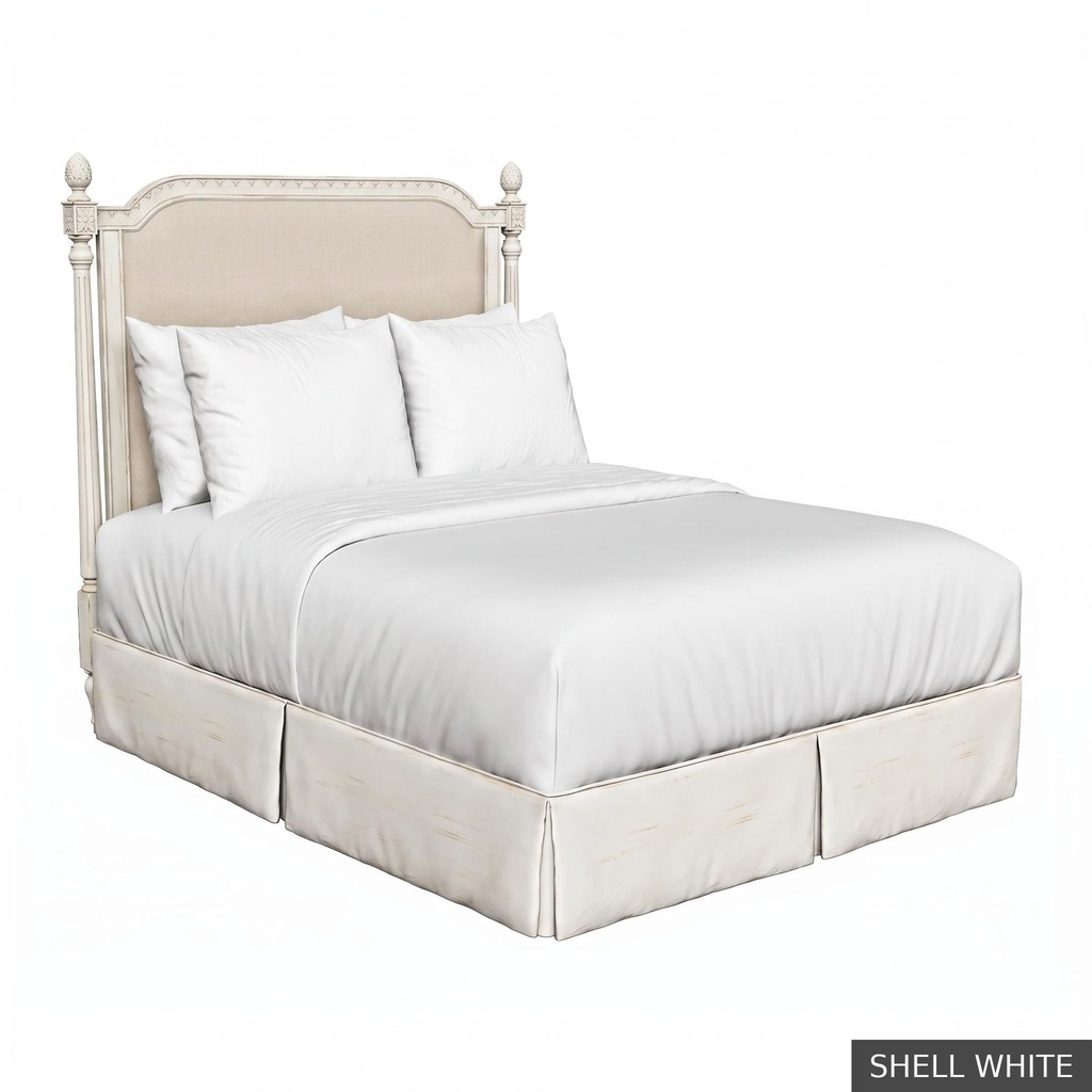 [EUR: TiffQHB] Tiffany - Queen Headboard   / Shell White