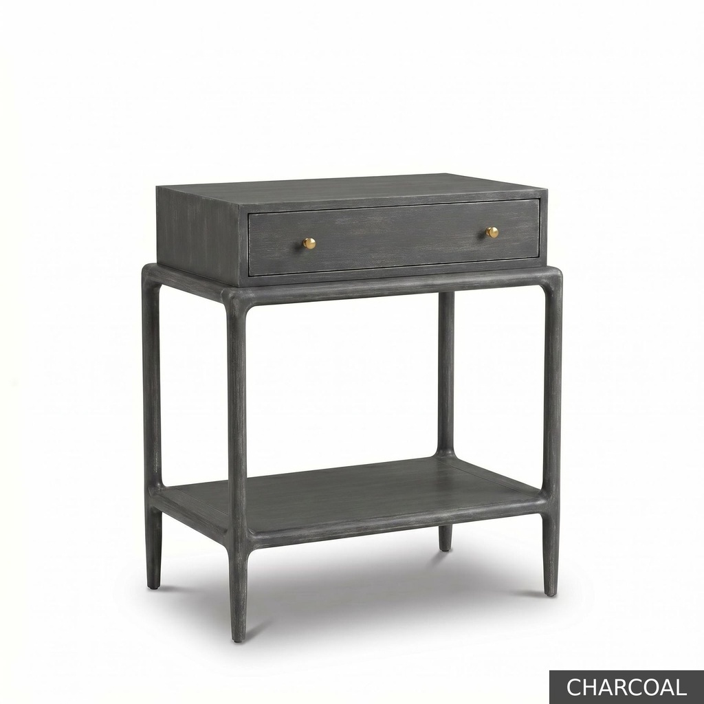 Willow Side Table / Charcoal