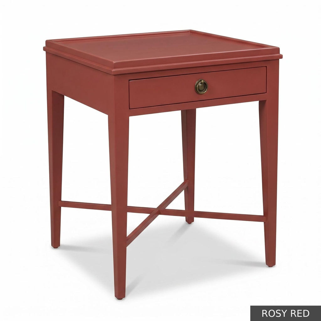 [EUR: Alvi] Alvin Side Table / Rosy Red