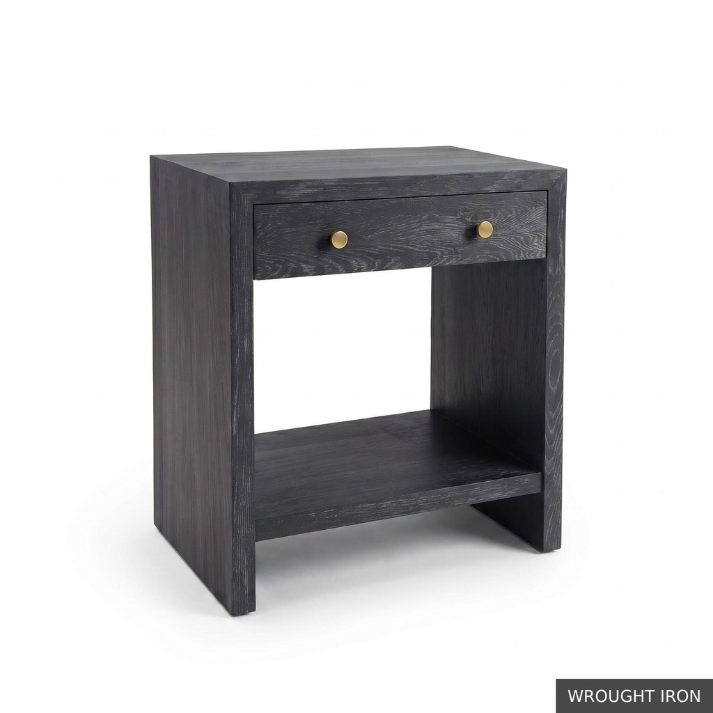 Magnolia Side Table / Wrought Iron