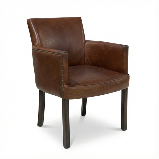 [EPIC: 922A-1-1D] Douglas Leather Chair Brown