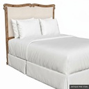 [EUR: BarnQHB] Barnard - Queen Headboard   / Antique Pine Stain + Silver