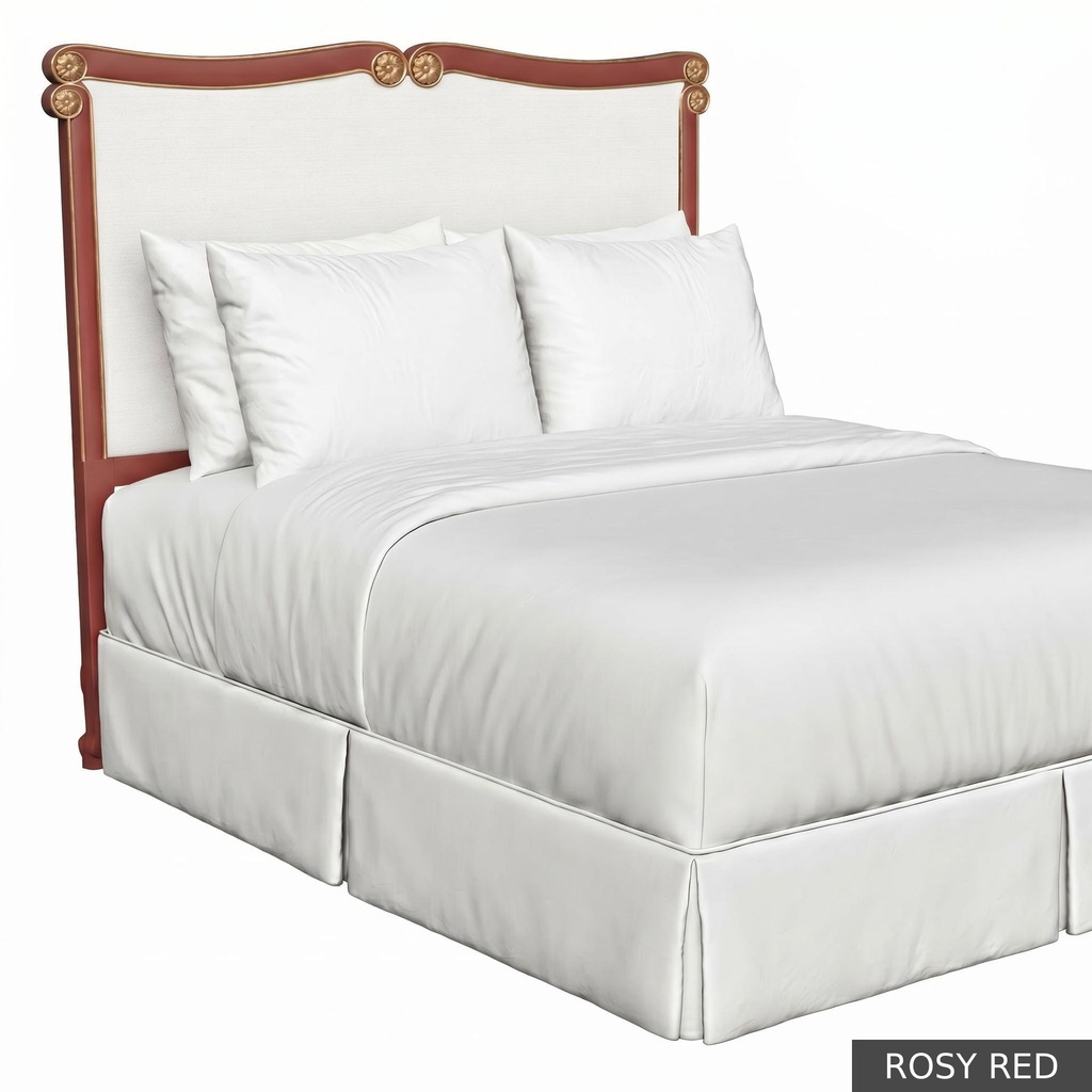 [EUR: BarnQHB] Barnard - Queen Headboard   / Rosy Red + Gold