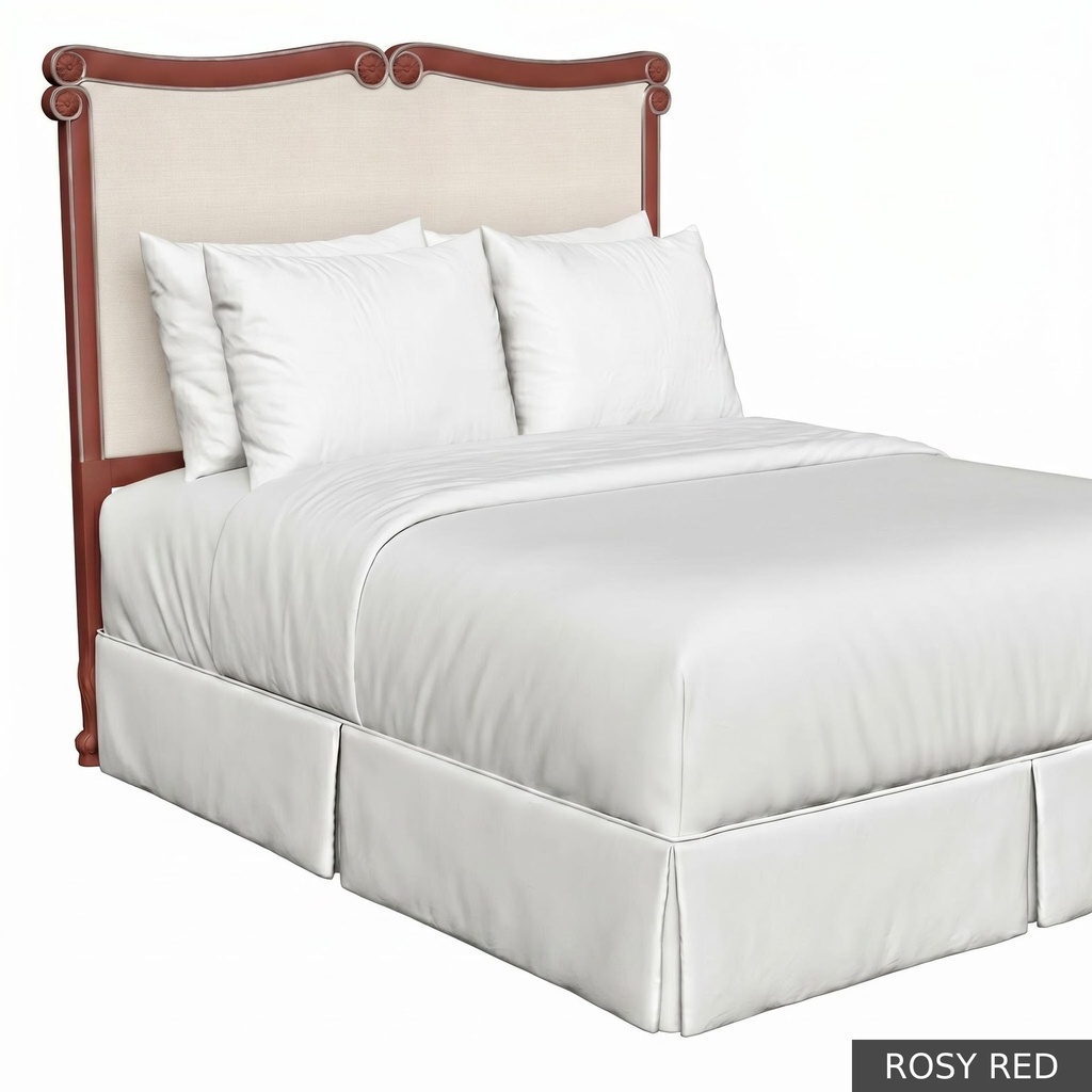 [EUR: BarnQHB] Barnard - Queen Headboard   / Rosy Red + Silver