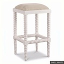 [EUR: ClovB] Clover Bar Stool / Shell White