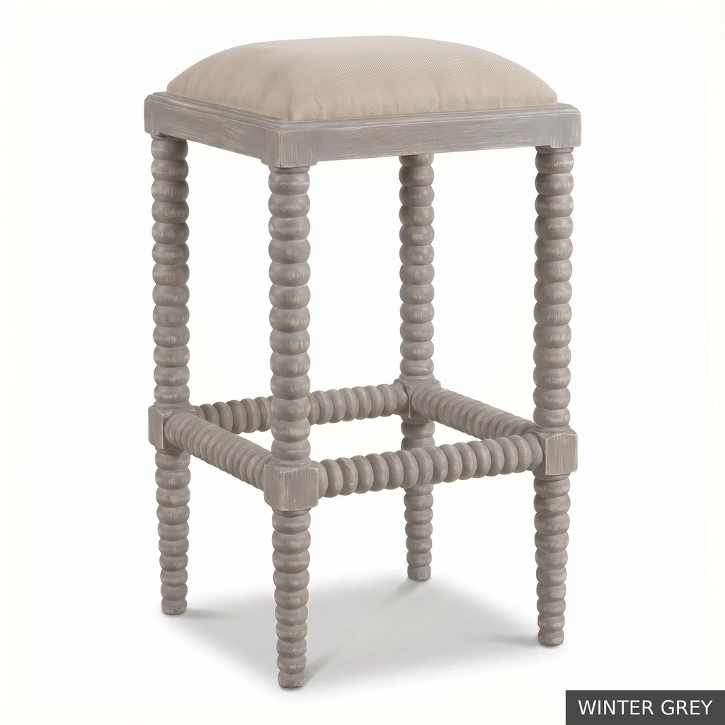[EUR: ClovB] Clover Bar Stool / Winter Grey