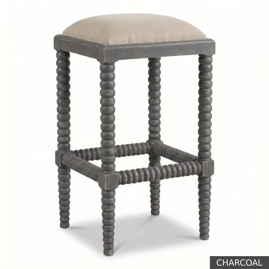 [EUR: ClovB] Clover Bar Stool / Charcoal