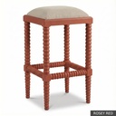 [EUR: ClovB] Clover Bar Stool / Rosey Red