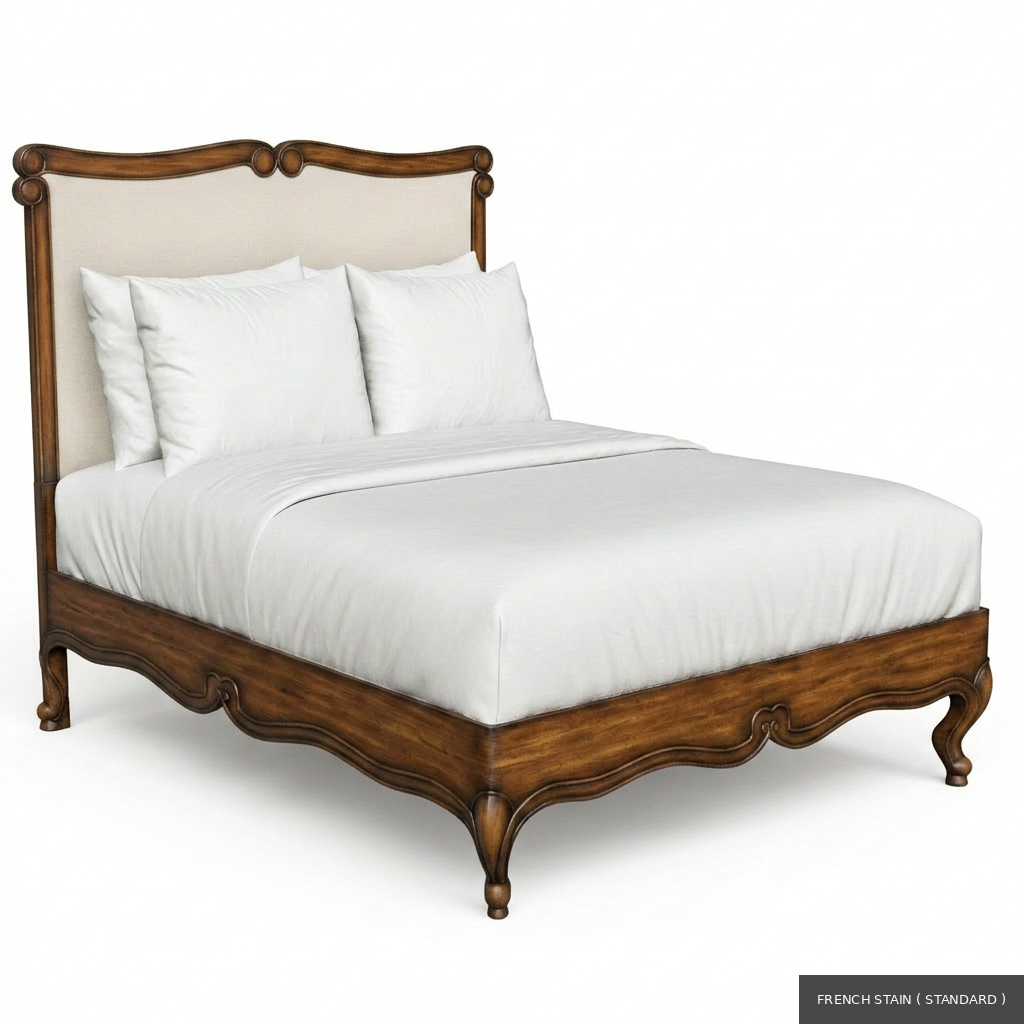 [EUR: BarnQBED] Barnard - Queen Bed   / French Stain ( Standard ) + NO Accent Colour Required