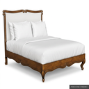 [EUR: BarnQBED] Barnard - Queen Bed   / French Stain ( Standard ) + Silver