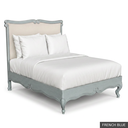 [EUR: BarnQBED] Barnard - Queen Bed   / French Blue + Silver