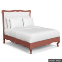 [EUR: BarnQBED] Barnard - Queen Bed   / Rosy Red + NO Accent Colour Required