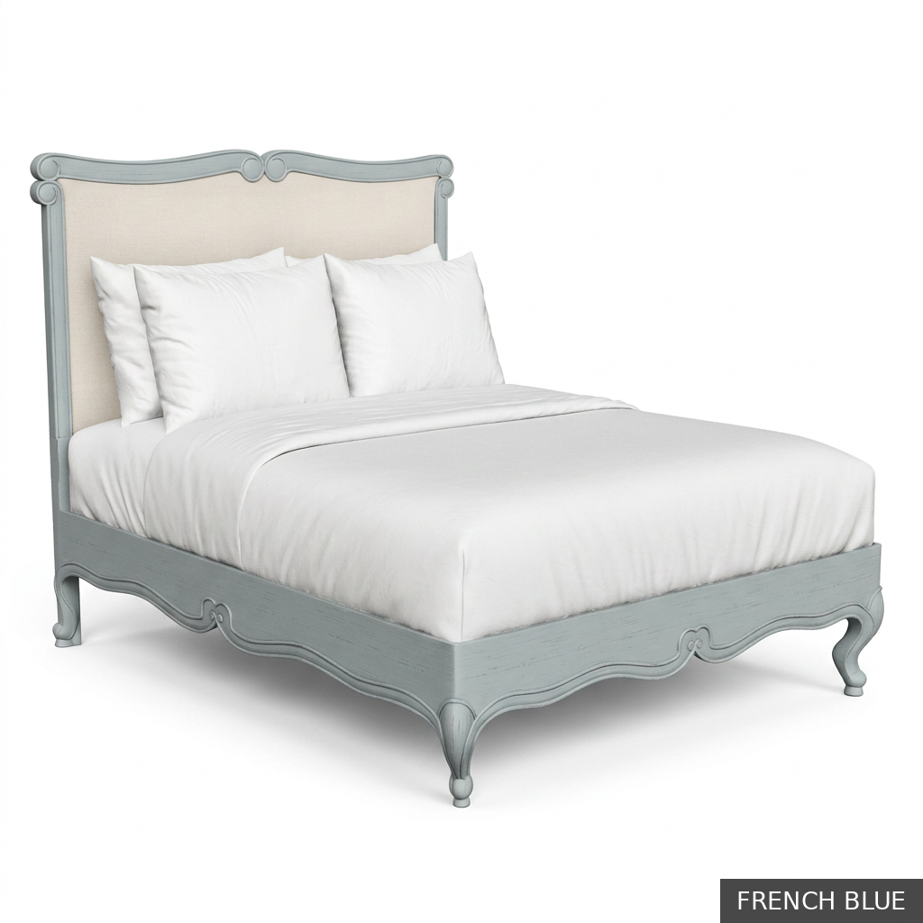 [EUR: BarnKBED] Barnard - King Bed  / French Blue + NO Accent Colour Required