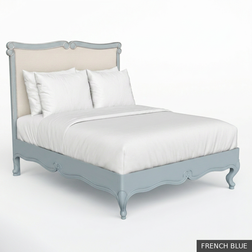 [EUR: BarnKBED] Barnard - King Bed  / French Blue + Silver