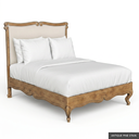 [EUR: BarnKBED] Barnard - King Bed  / Antique Pine Stain + Silver