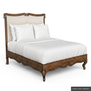 [EUR: BarnKBED] Barnard - King Bed  / French Stain ( Standard ) + Silver