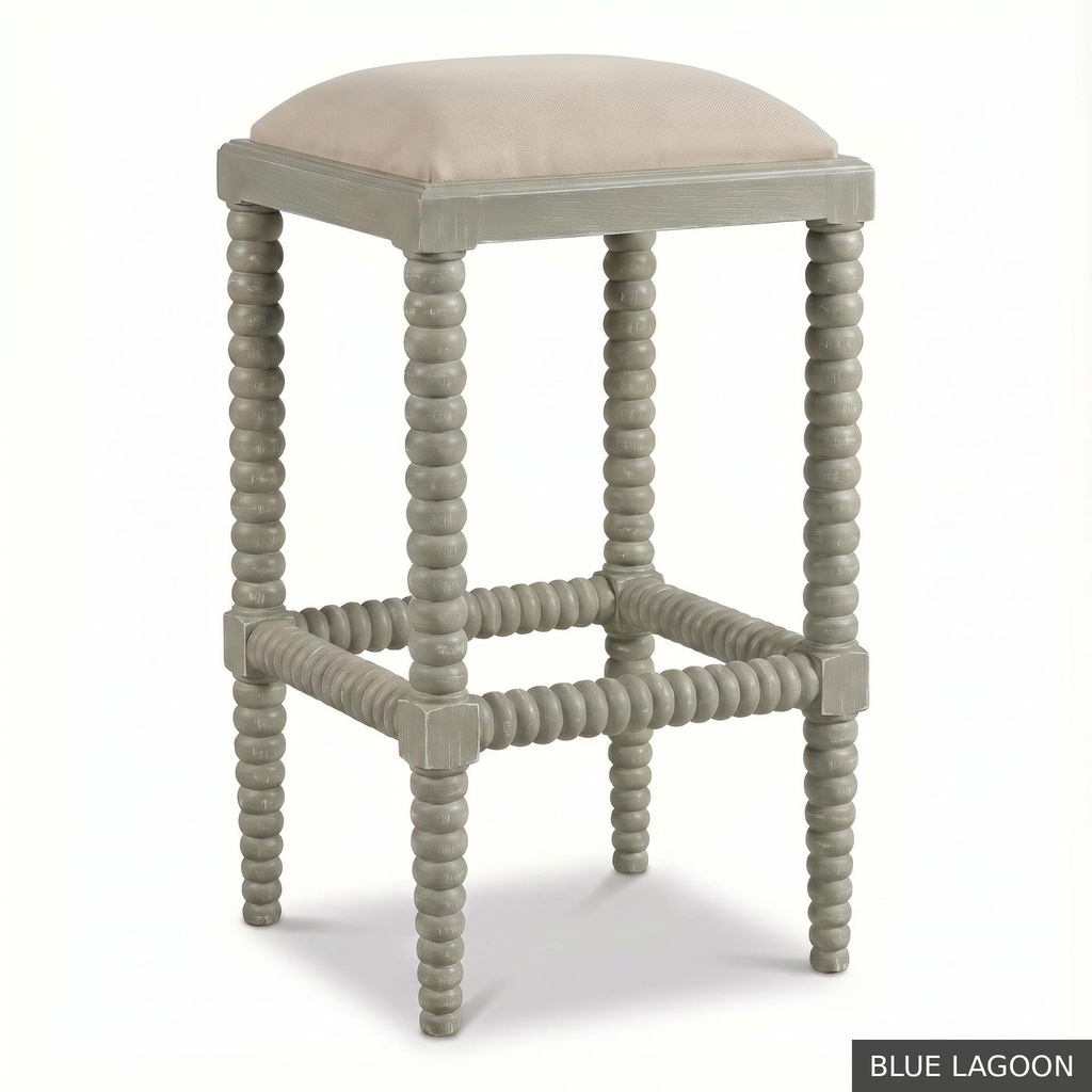 [EUR: ClovB] Clover Bar Stool / Blue Lagoon