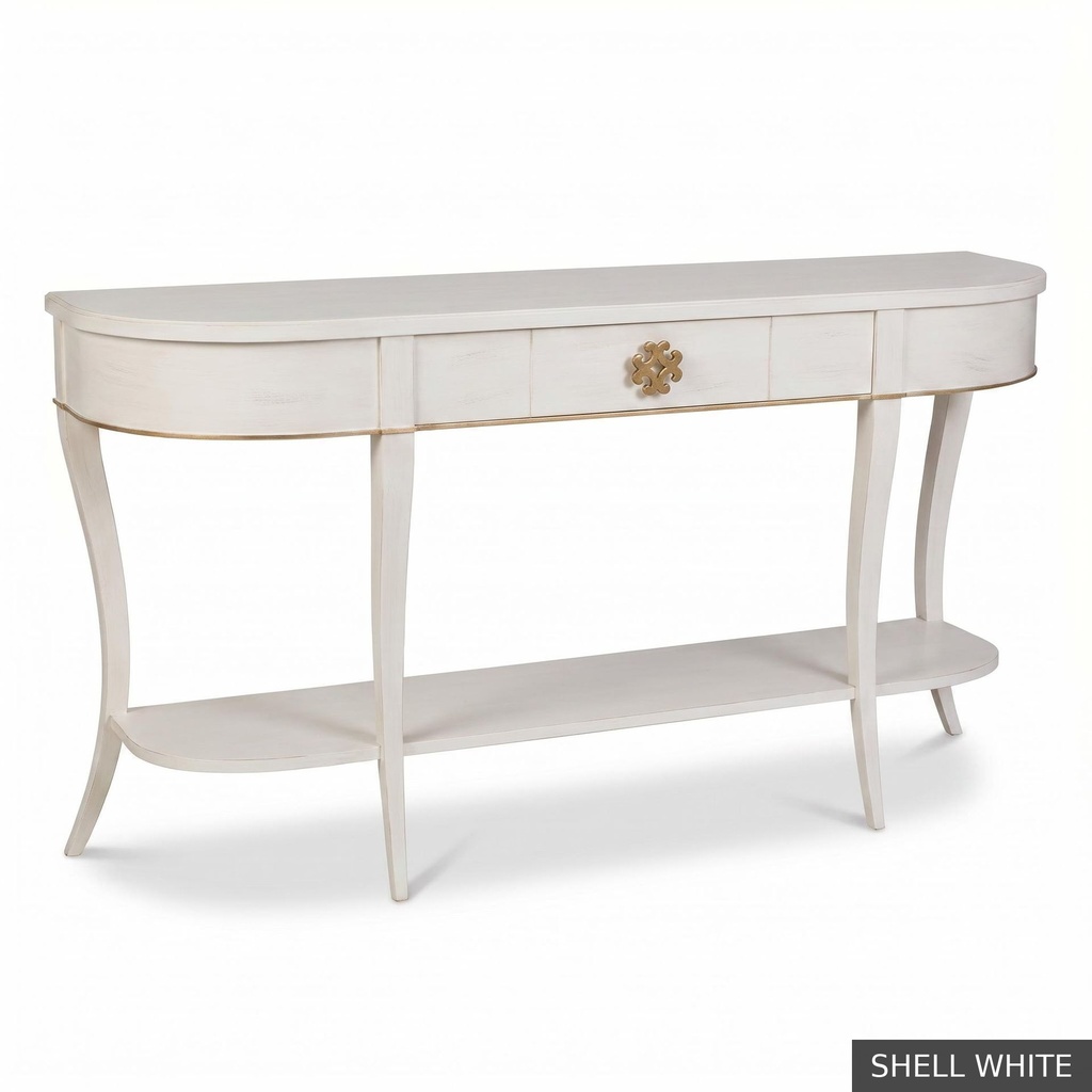 [EUR: Wind] Windsor Console / Shell White + Gold