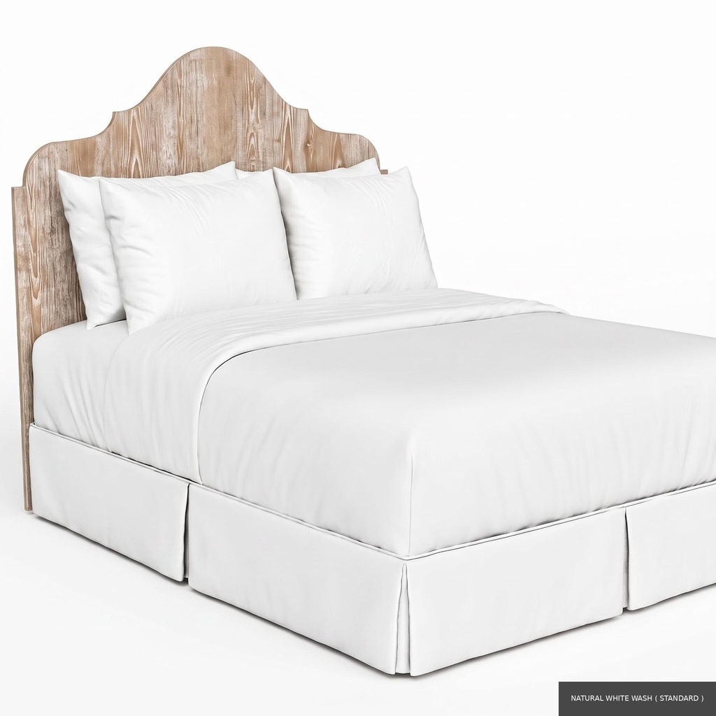 [EUR: HugoKHB] Hugo - King Headboard / Natural White Wash ( Standard )