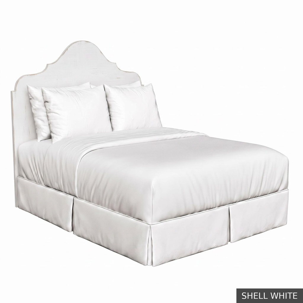 [EUR: HugoQHB] Hugo - Queen Headboard / Shell White