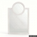 Oliver Mirror / Shell White