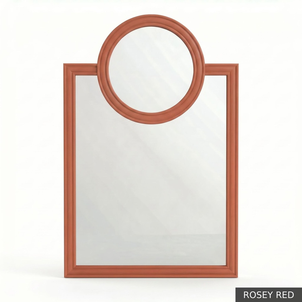 Oliver Mirror / Rosey Red