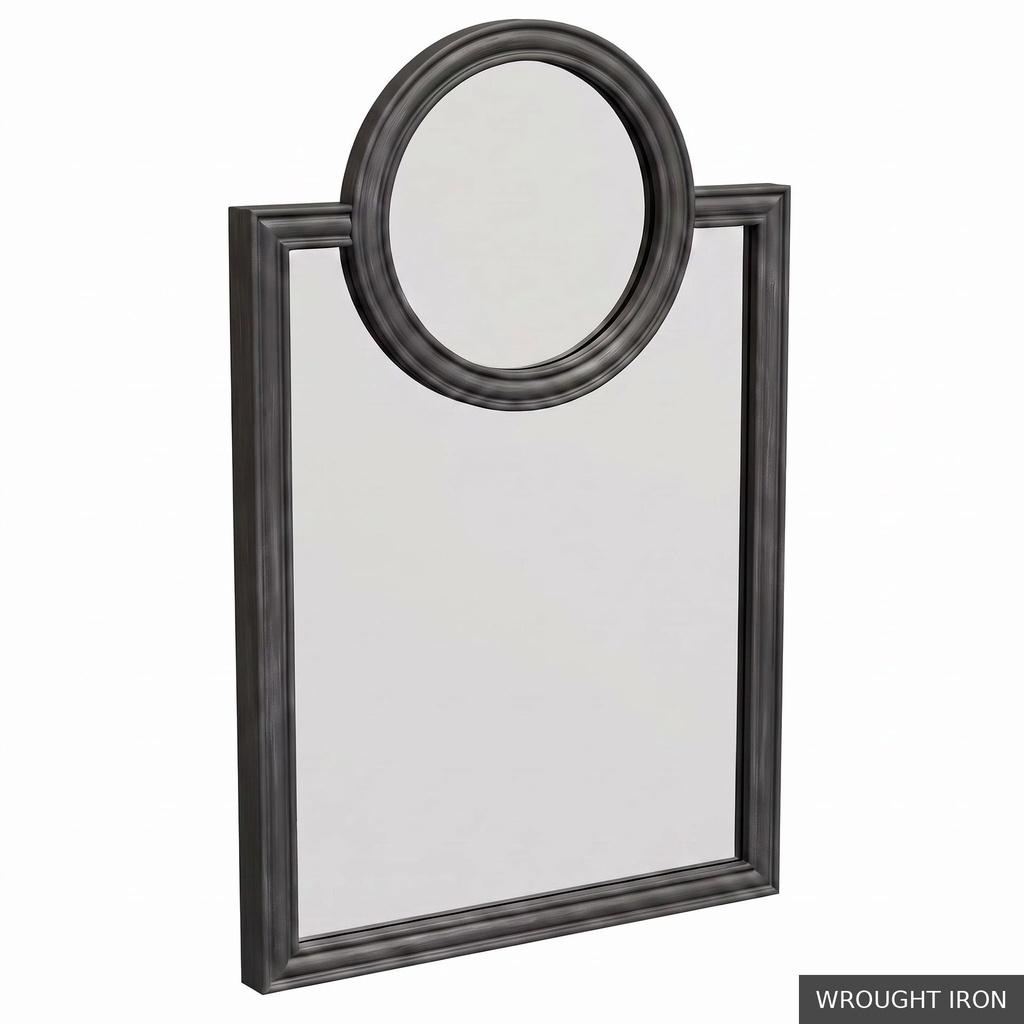 Petite Oliver Mirror / Wrought Iron