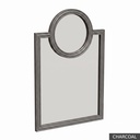Petite Oliver Mirror / Charcoal