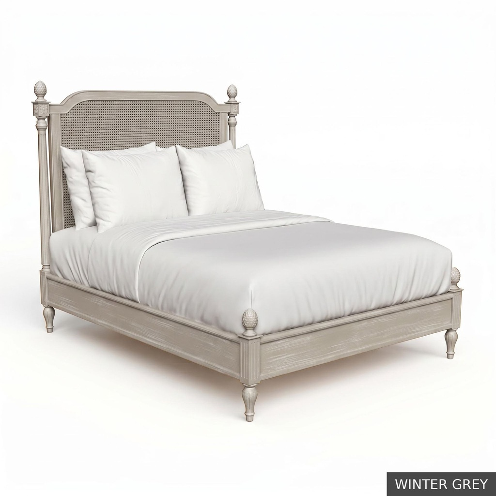 [EUR: JuliKBED] Jullian - King Bed   / Winter Grey