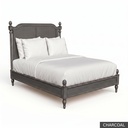 [EUR: JuliKBED] Jullian - King Bed   / Charcoal