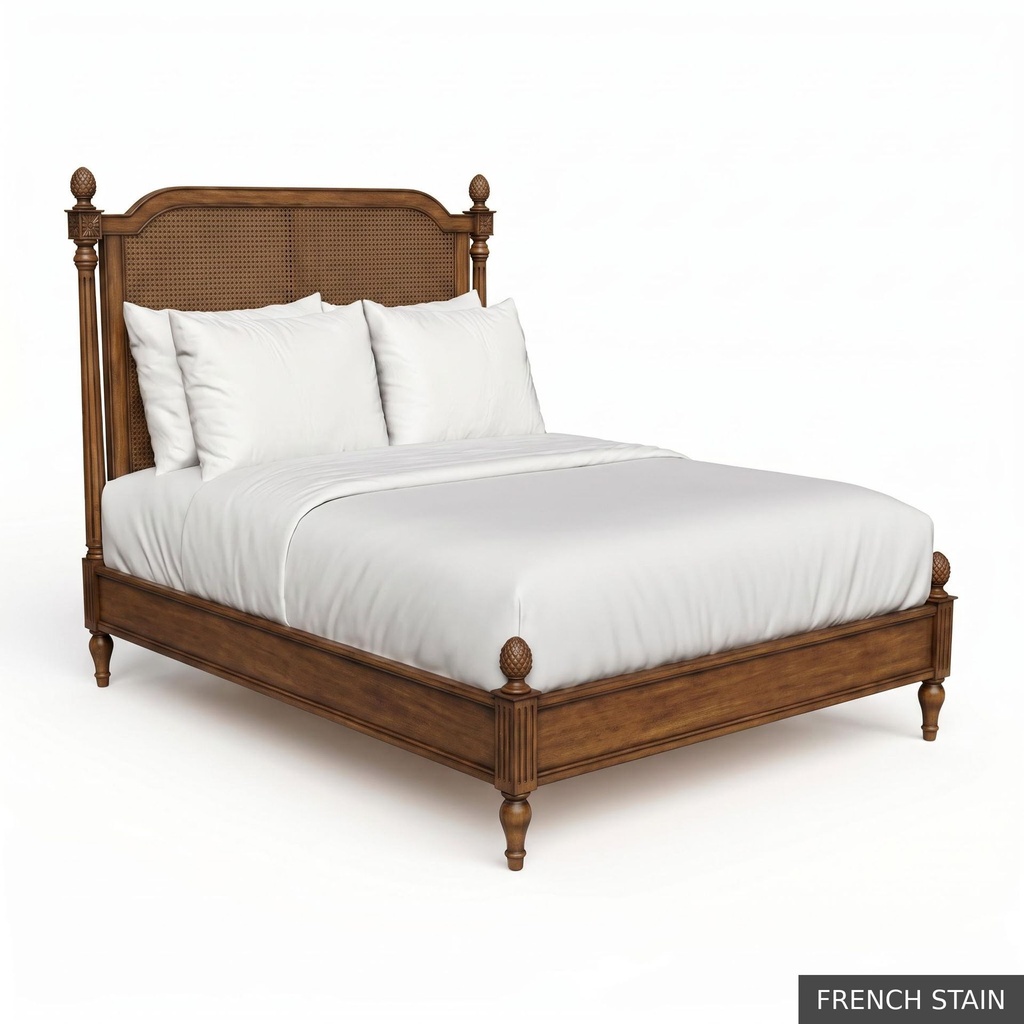 [EUR: JuliKBED] Jullian - King Bed   / French Stain