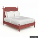 [EUR: JuliKBED] Jullian - King Bed   / Rosy Red