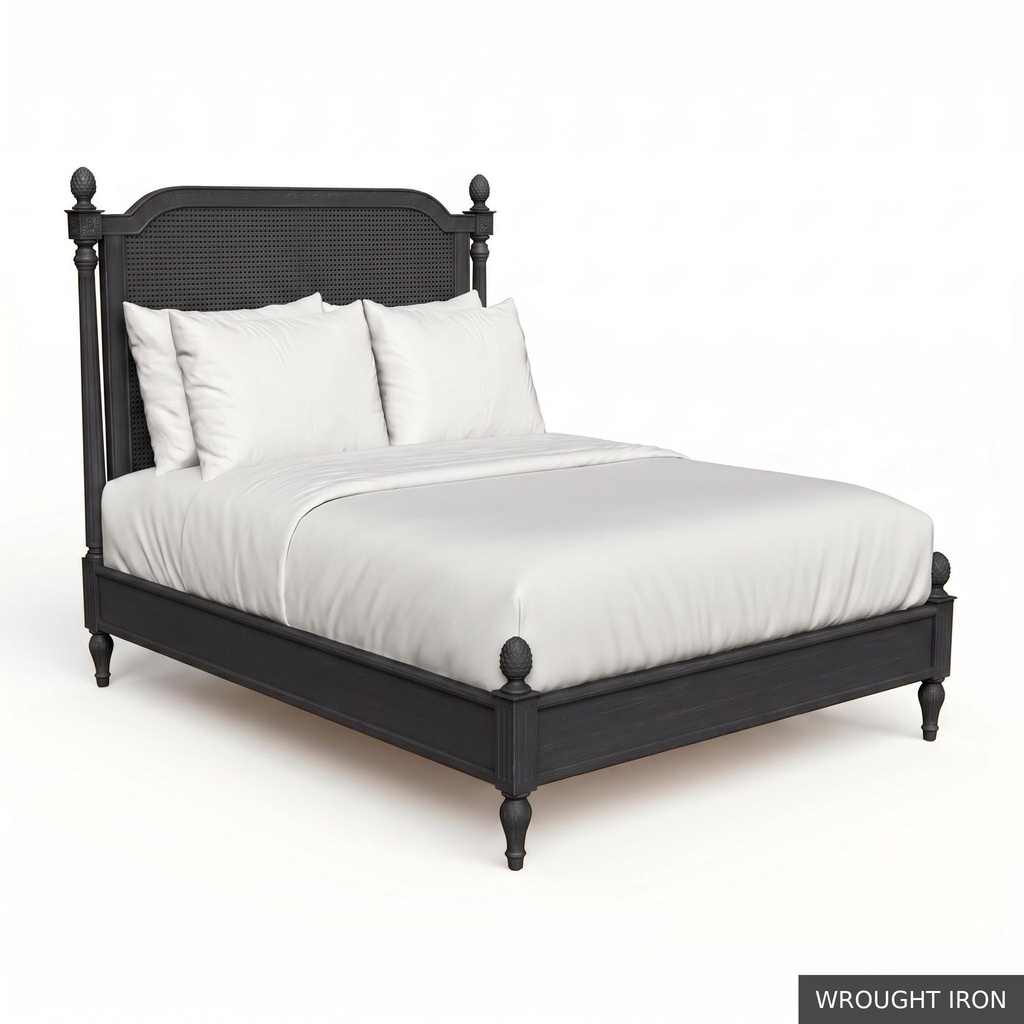 [EUR: JuliQBED] Jullian - Queen Bed / Wrought Iron