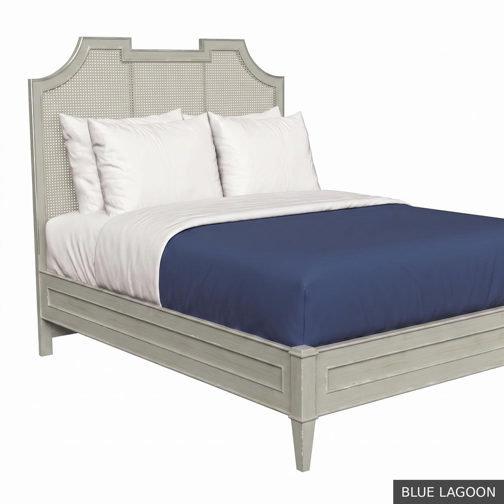 Isabelle - Queen Bed / Blue Lagoon + Silver