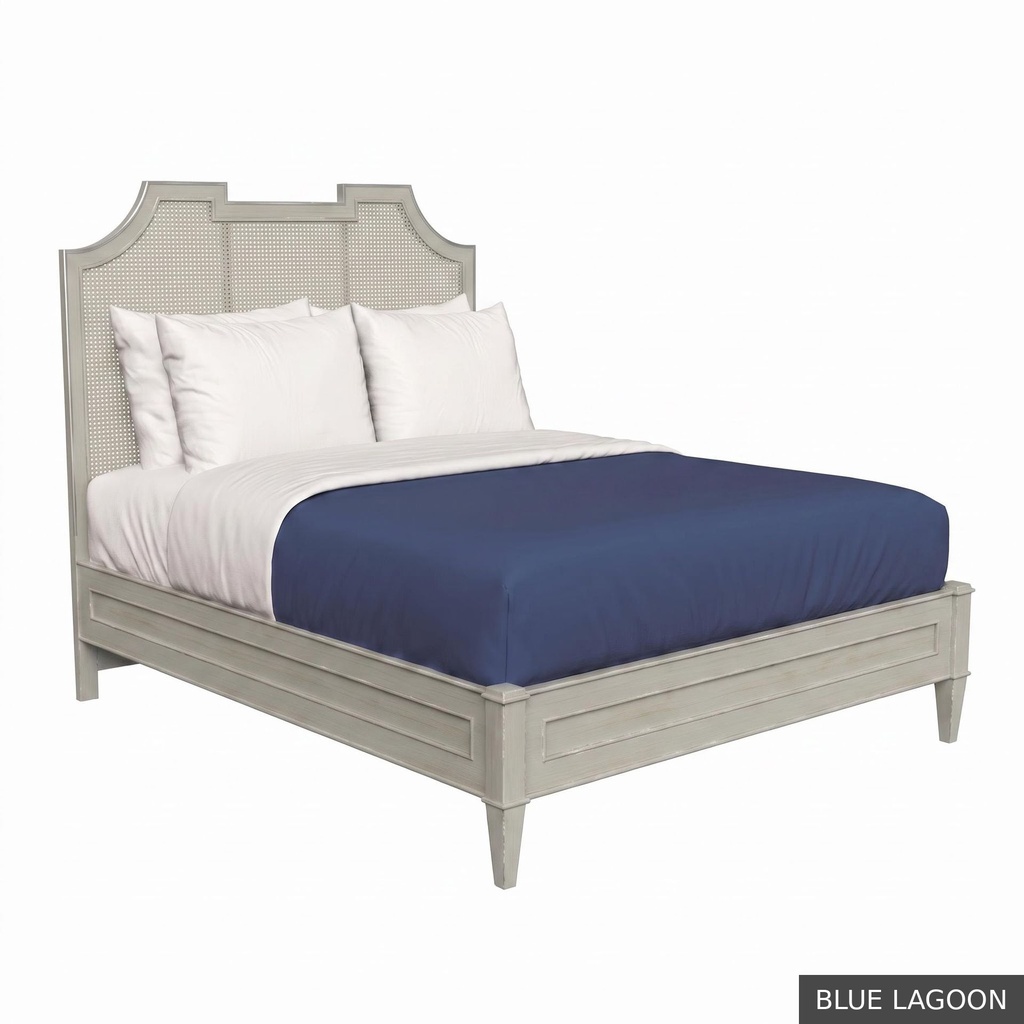 Isabelle - Queen Bed / Blue Lagoon + Silver