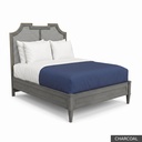 Isabelle - Queen Bed / Charcoal + Gold