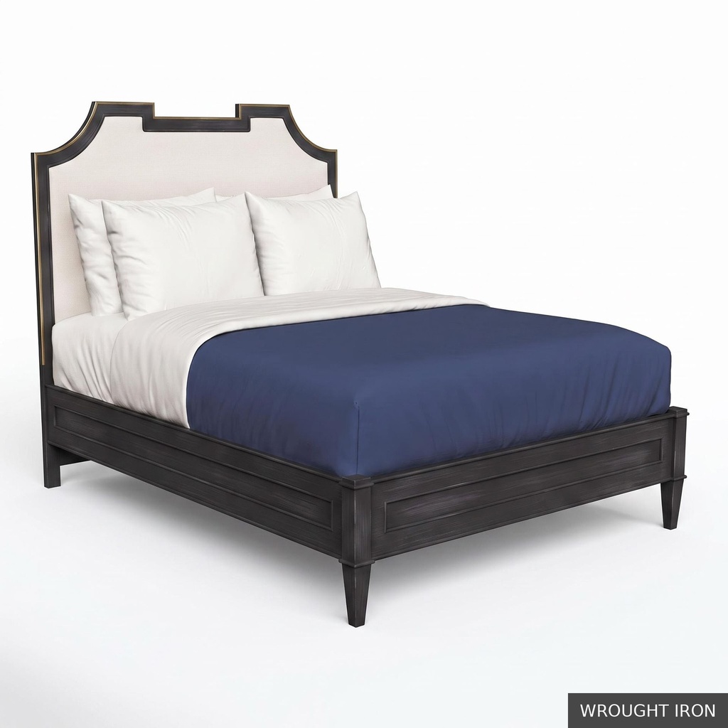 Isabelle - Queen Bed / Wrought Iron + Gold
