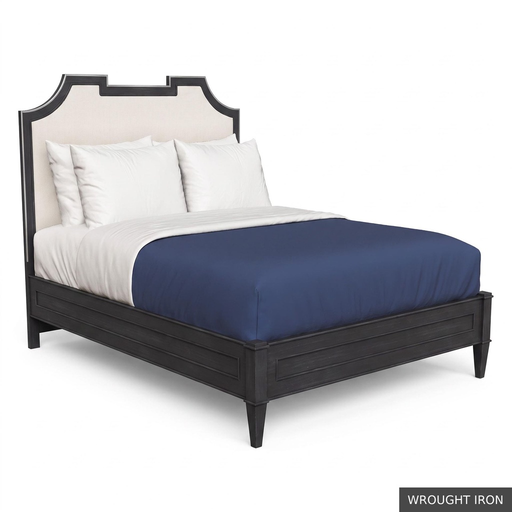 Isabelle - Queen Bed / Wrought Iron + Silver